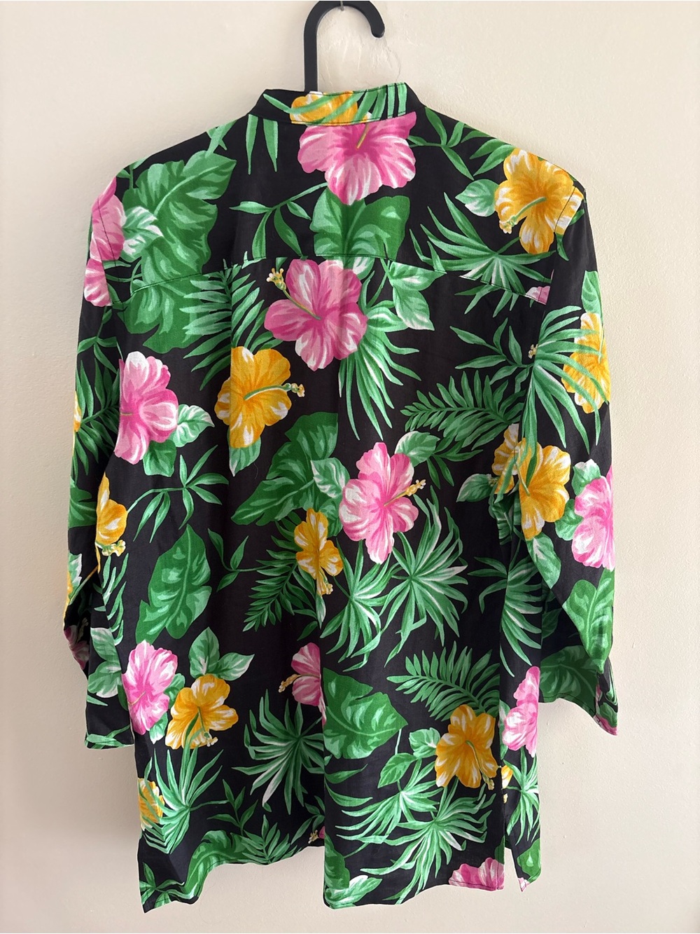 Lauren Ralph Lauren Linen Floral Frog Closure Blouse - Picture 4 of 6